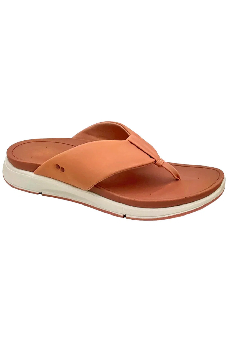 Ryka Soft Toe Dual-Density Thong Sandals Timid Clay Pink - Medium